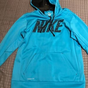 Nike Therma-Fit Black and Blue Hoodie